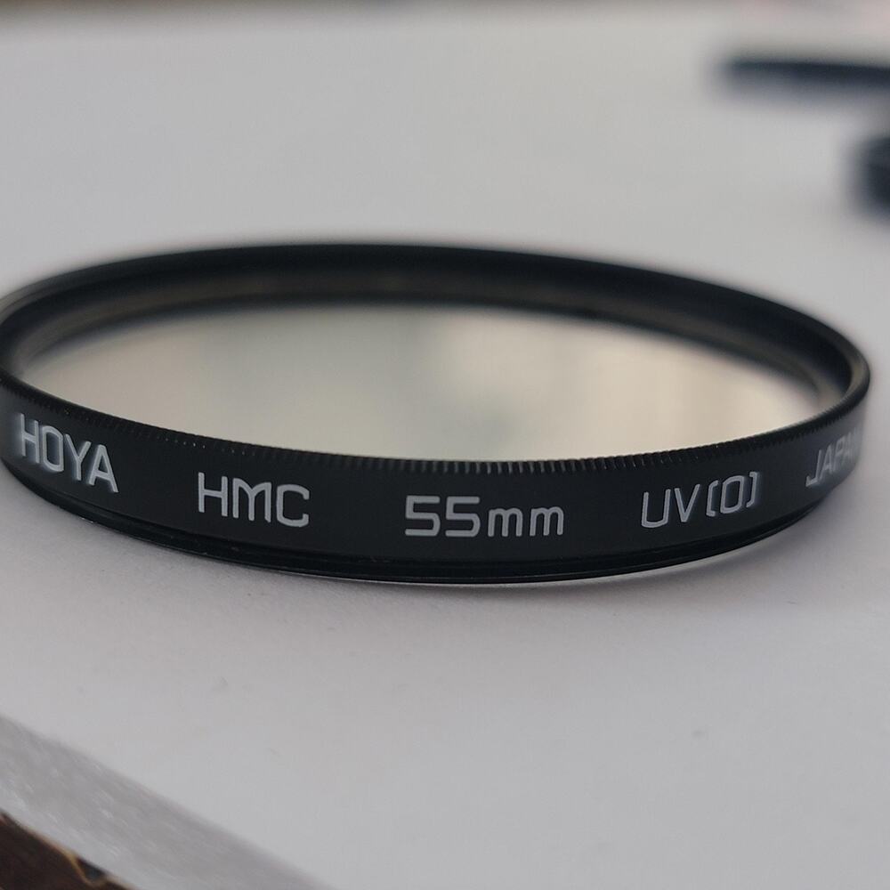 Hoya HMC UV[0] 55mm Lens UV Filter Black Japan DSLR Camera Protection Lens